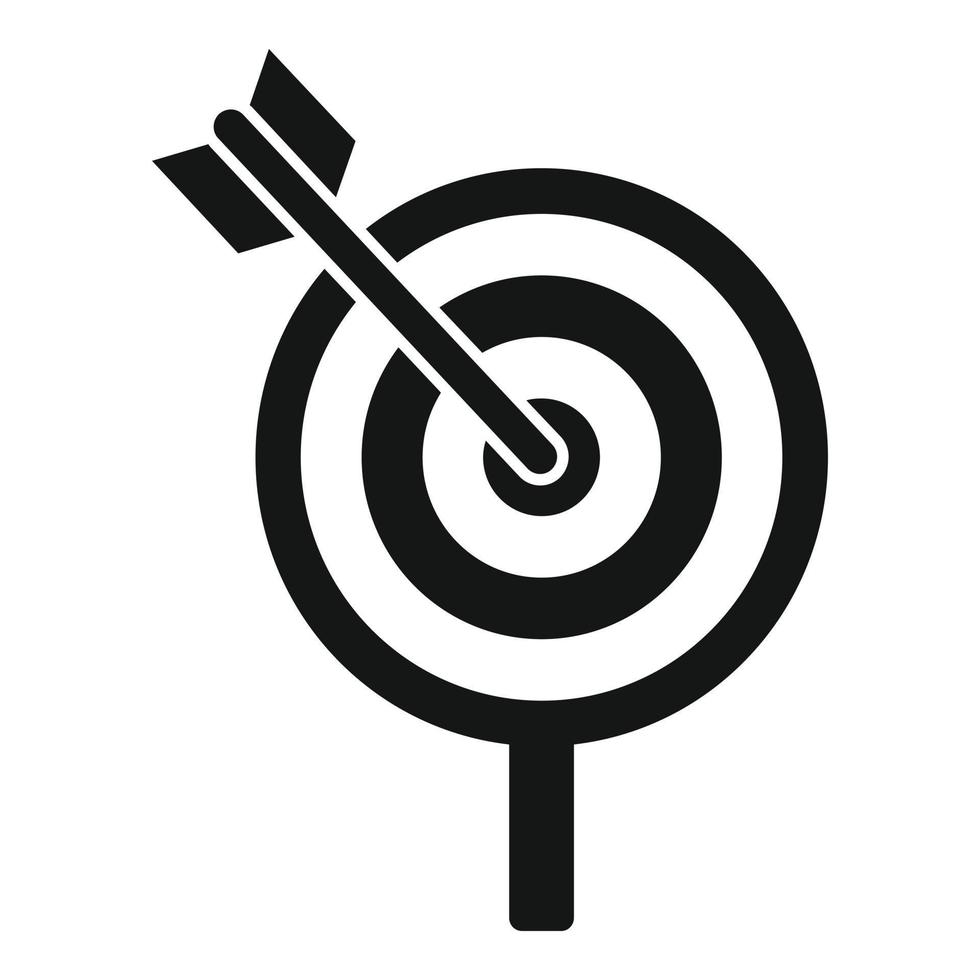 Review target icon simple vector. Customer star vector