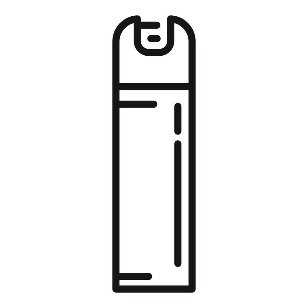vector de contorno de icono de aerosol de aire aromático. botella fresca