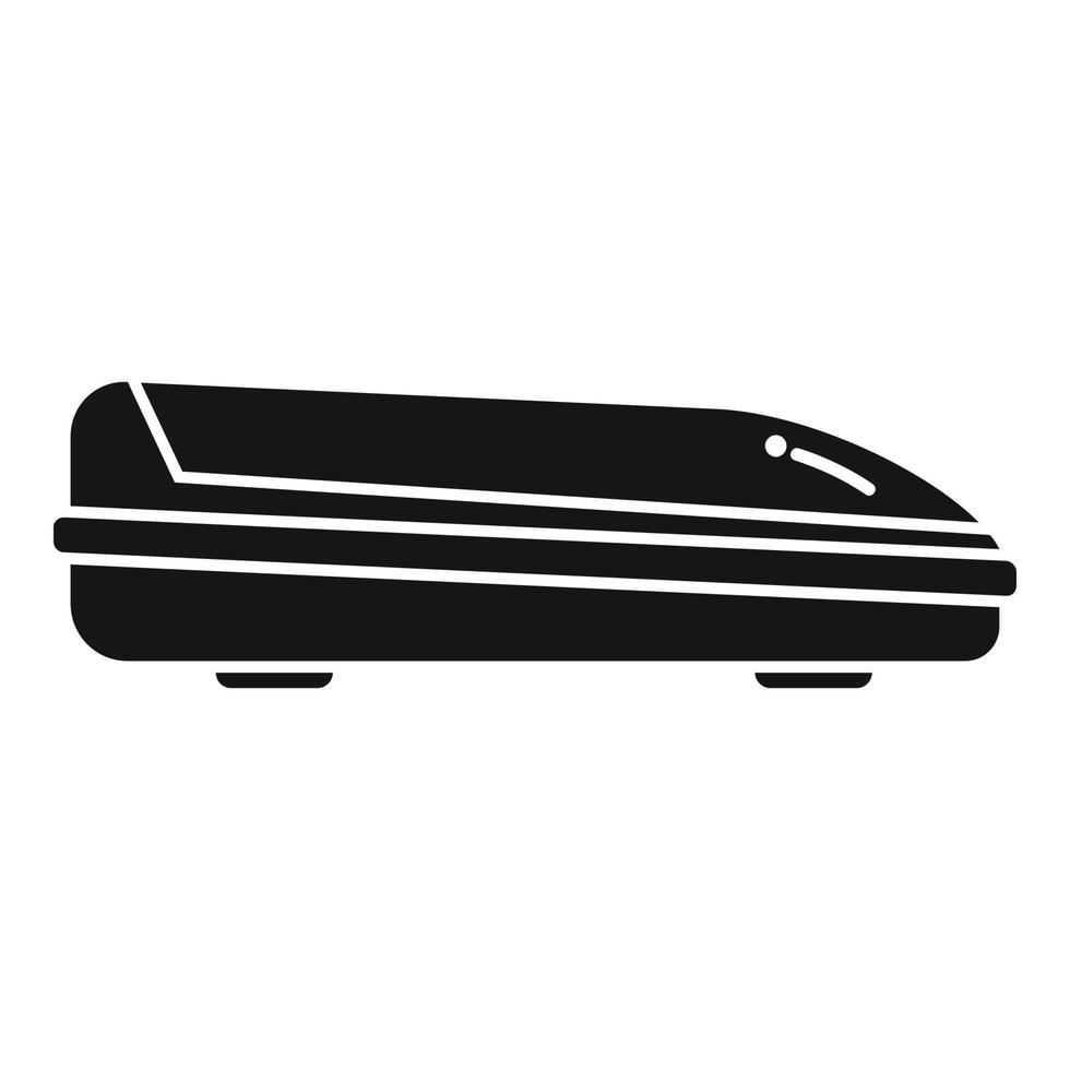 Trunk cargo icon simple vector. Roof box vector
