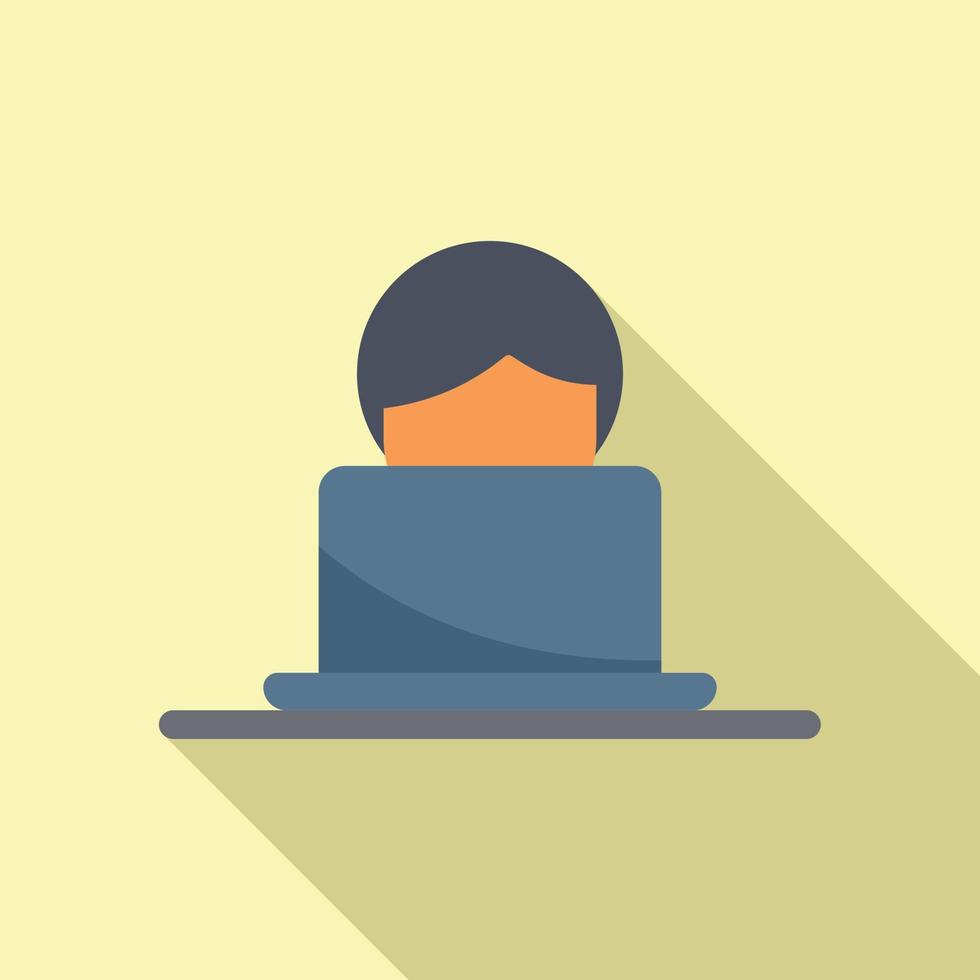 Online experience icon flat vector. Customer feedback vector
