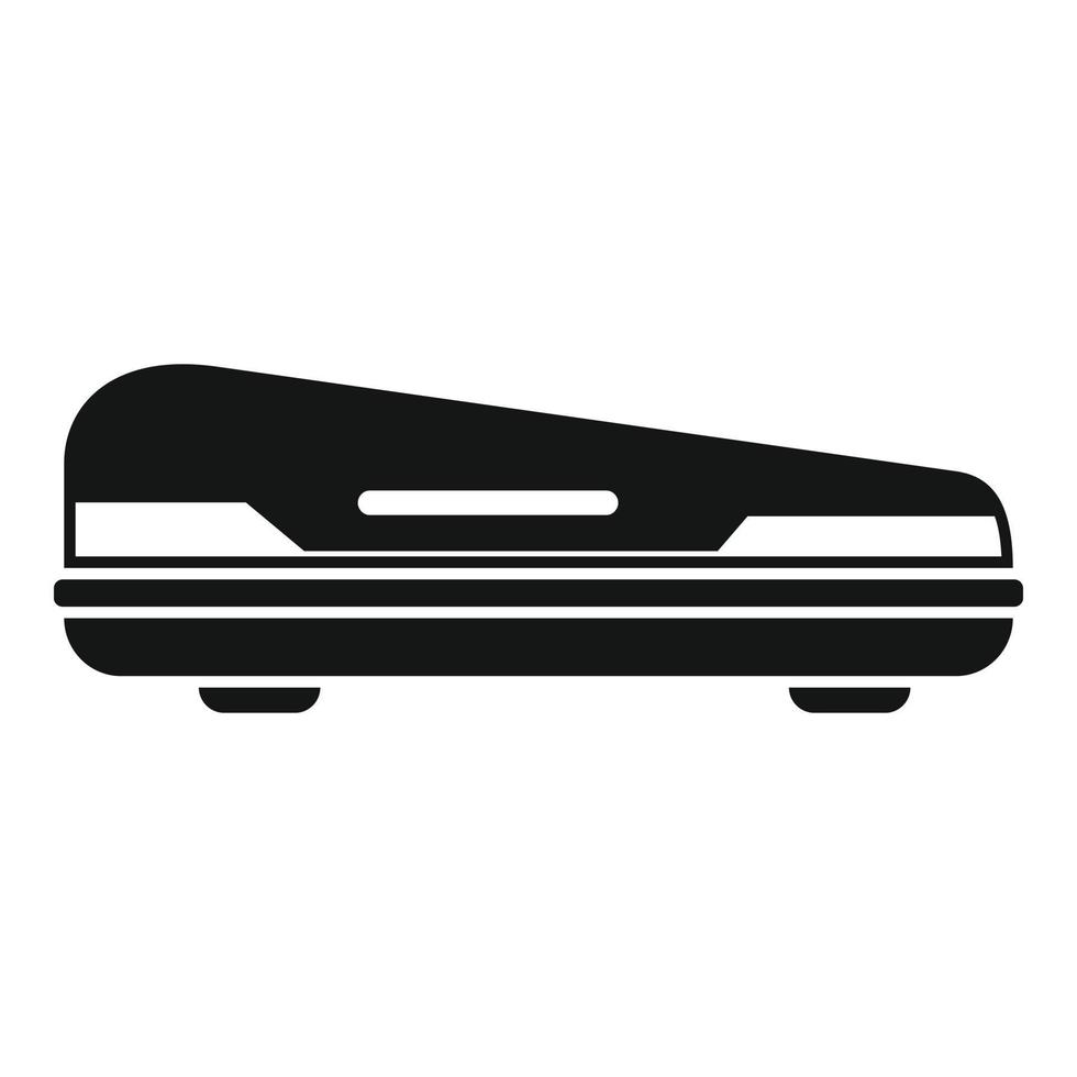 vector simple del icono del maletero del coche. caja de techo