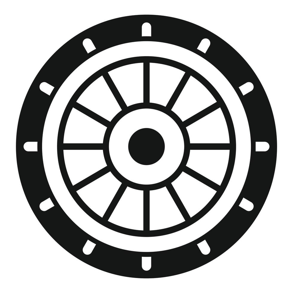Construction manhole icon simple vector. City road vector