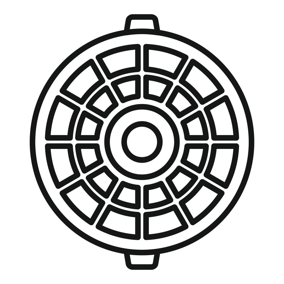 Urban manhole icon outline vector. City road vector