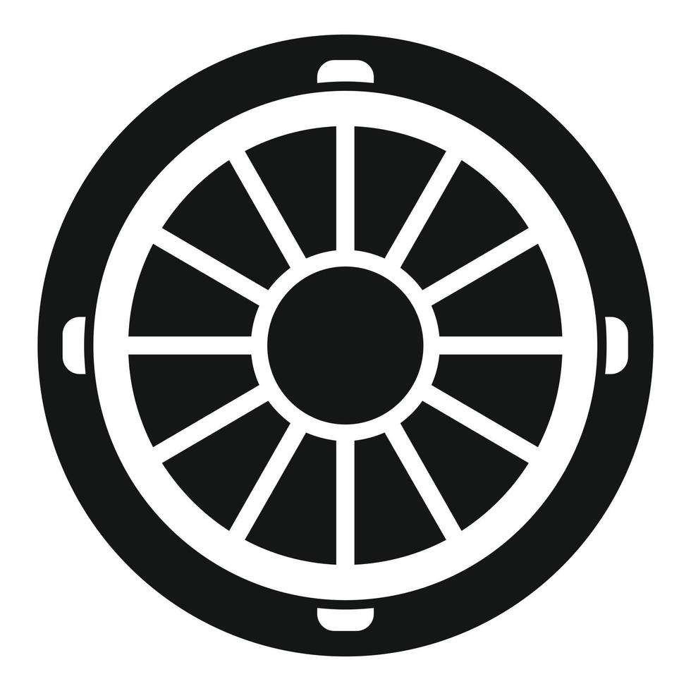 Urban manhole icon simple vector. City road vector