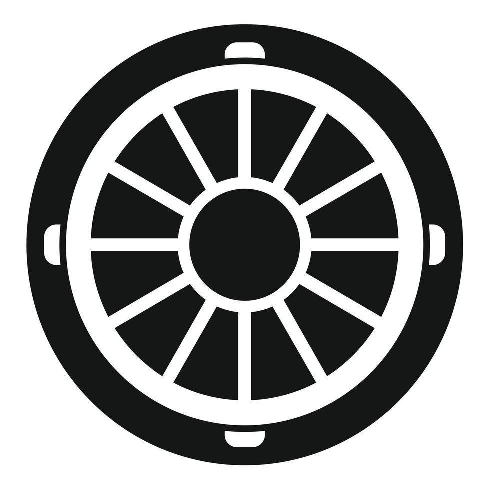 Urban manhole icon simple vector. City road vector