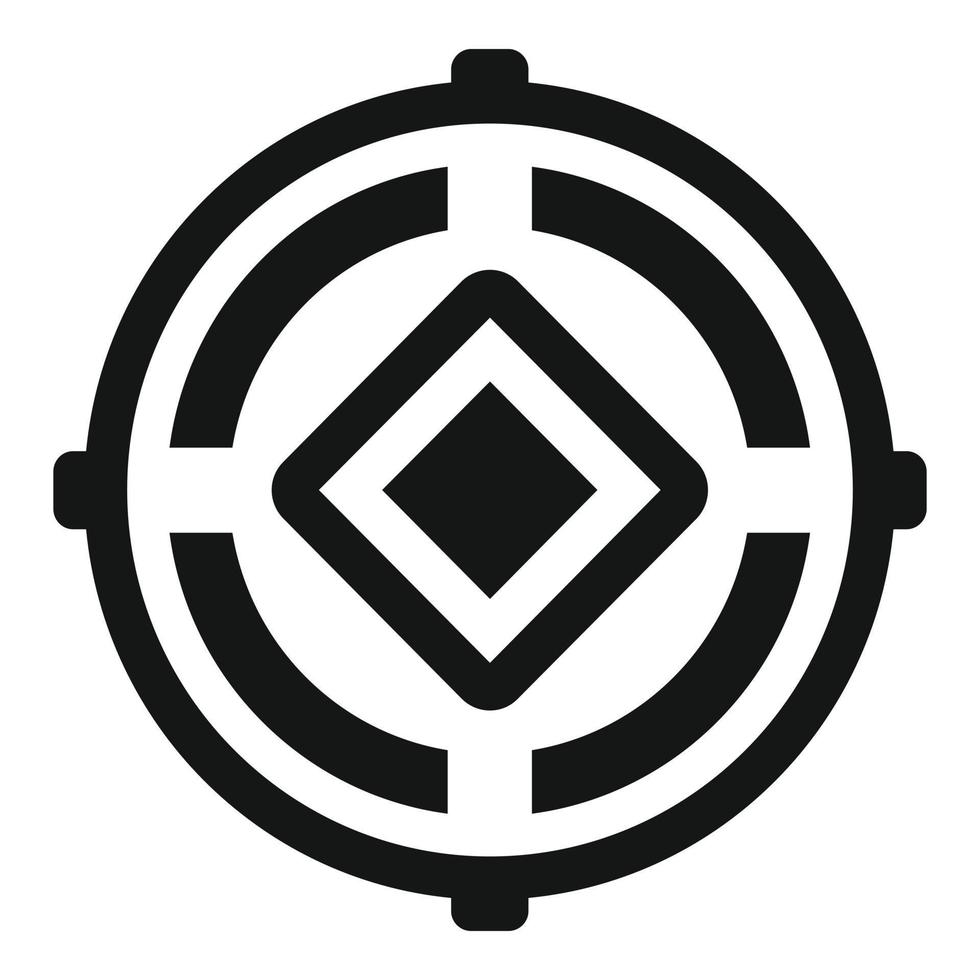 Well manhole icon simple vector. City road vector