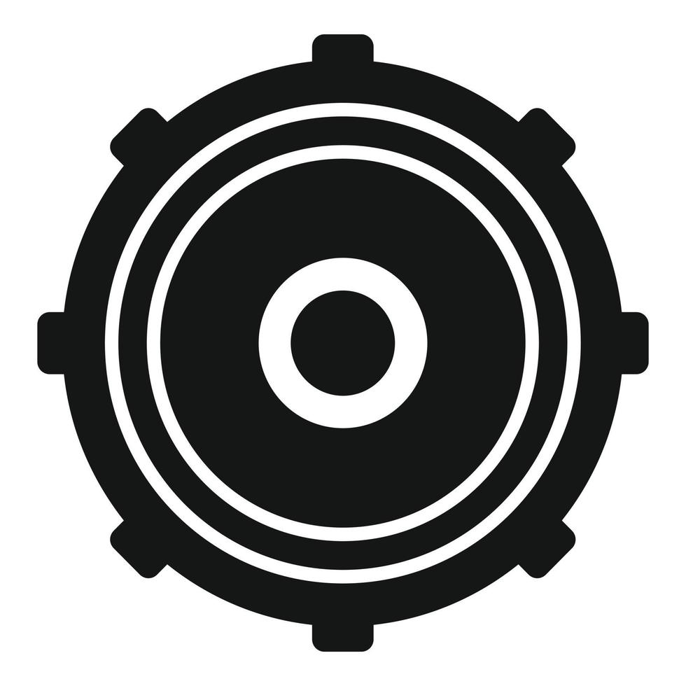 Cover manhole icon simple vector. City road vector