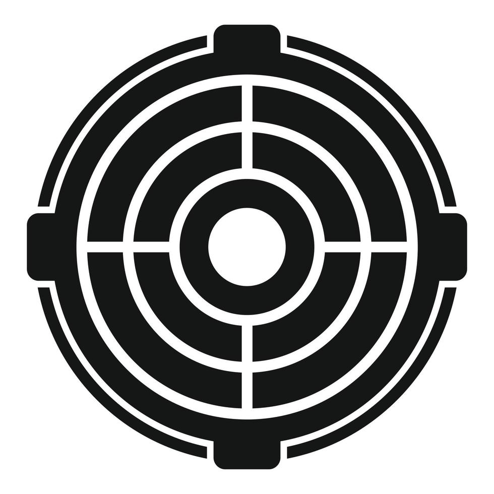 Asphalt manhole icon simple vector. City road vector