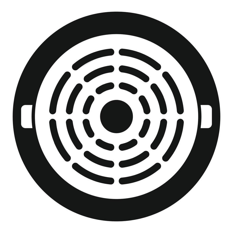 Plate manhole icon simple vector. Sewer lid vector