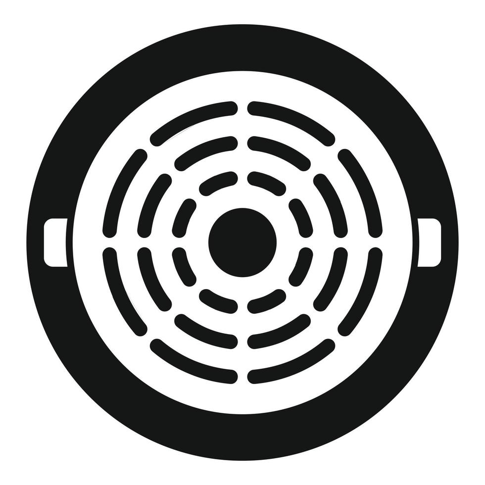 Plate manhole icon simple vector. Sewer lid vector