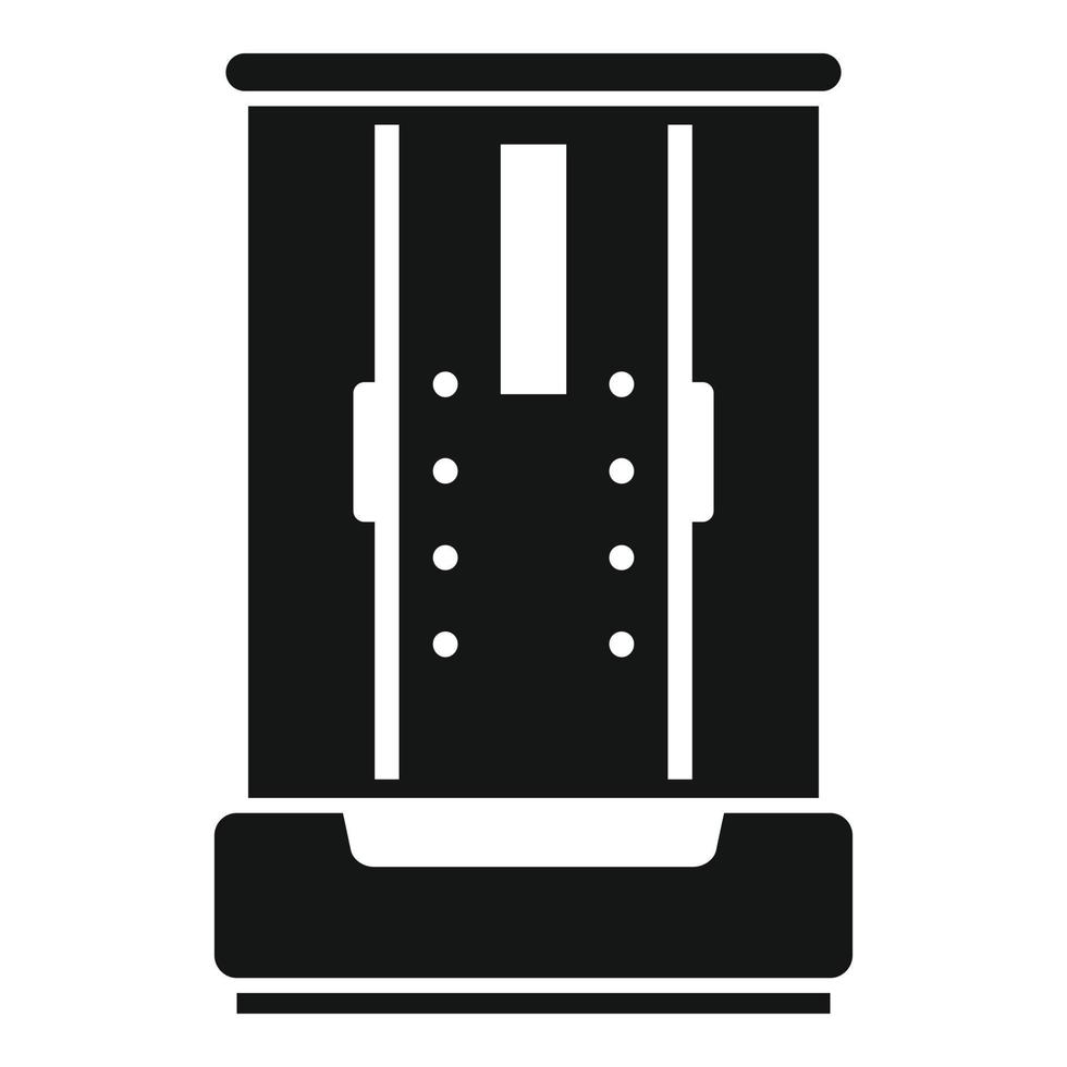 Cubicle cabin icon simple vector. Home interior vector
