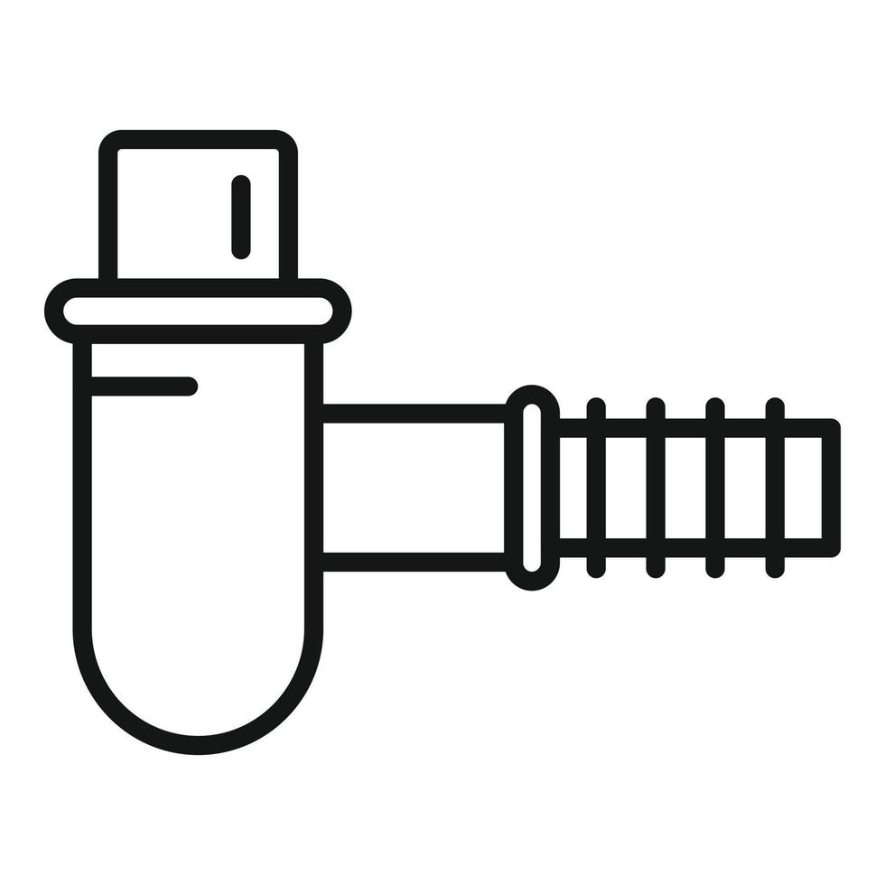 Service drain icon outline vector. Water pipeline vector