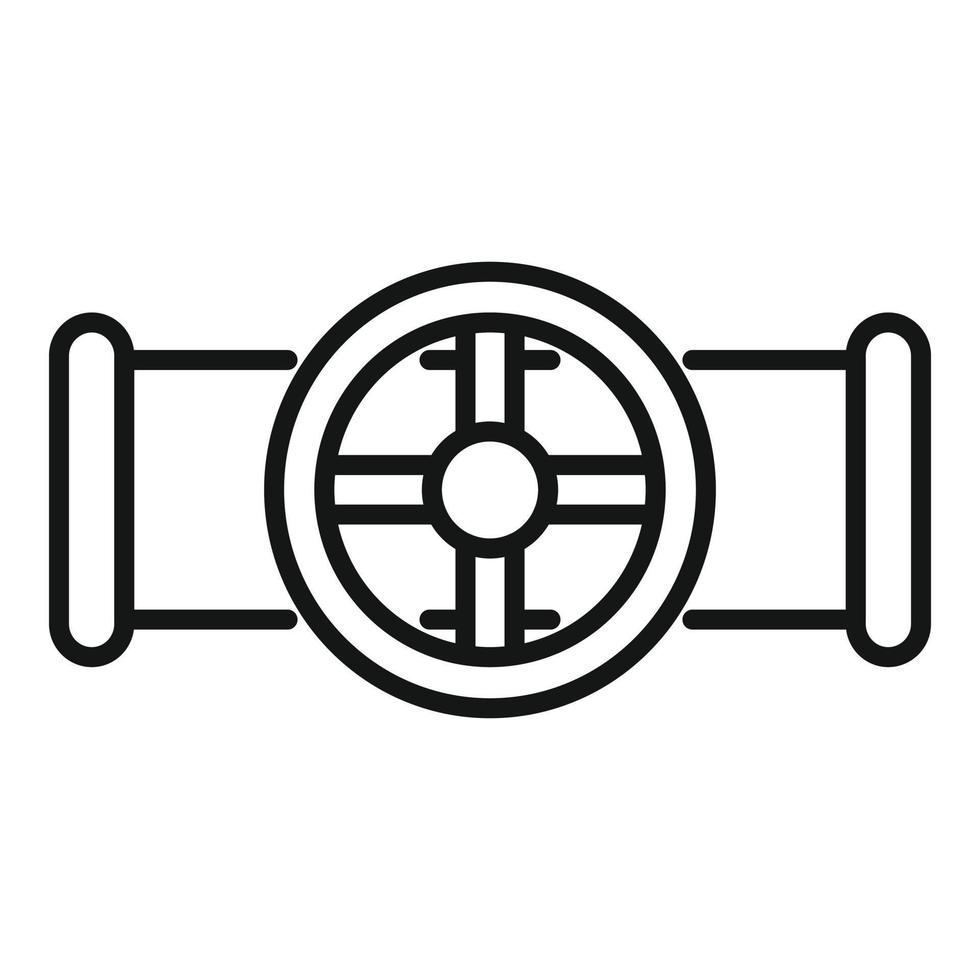 Tube drain icon outline vector. Water pipe vector