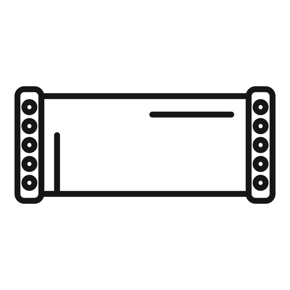Pipe repair icon outline vector. Water pipeline vector