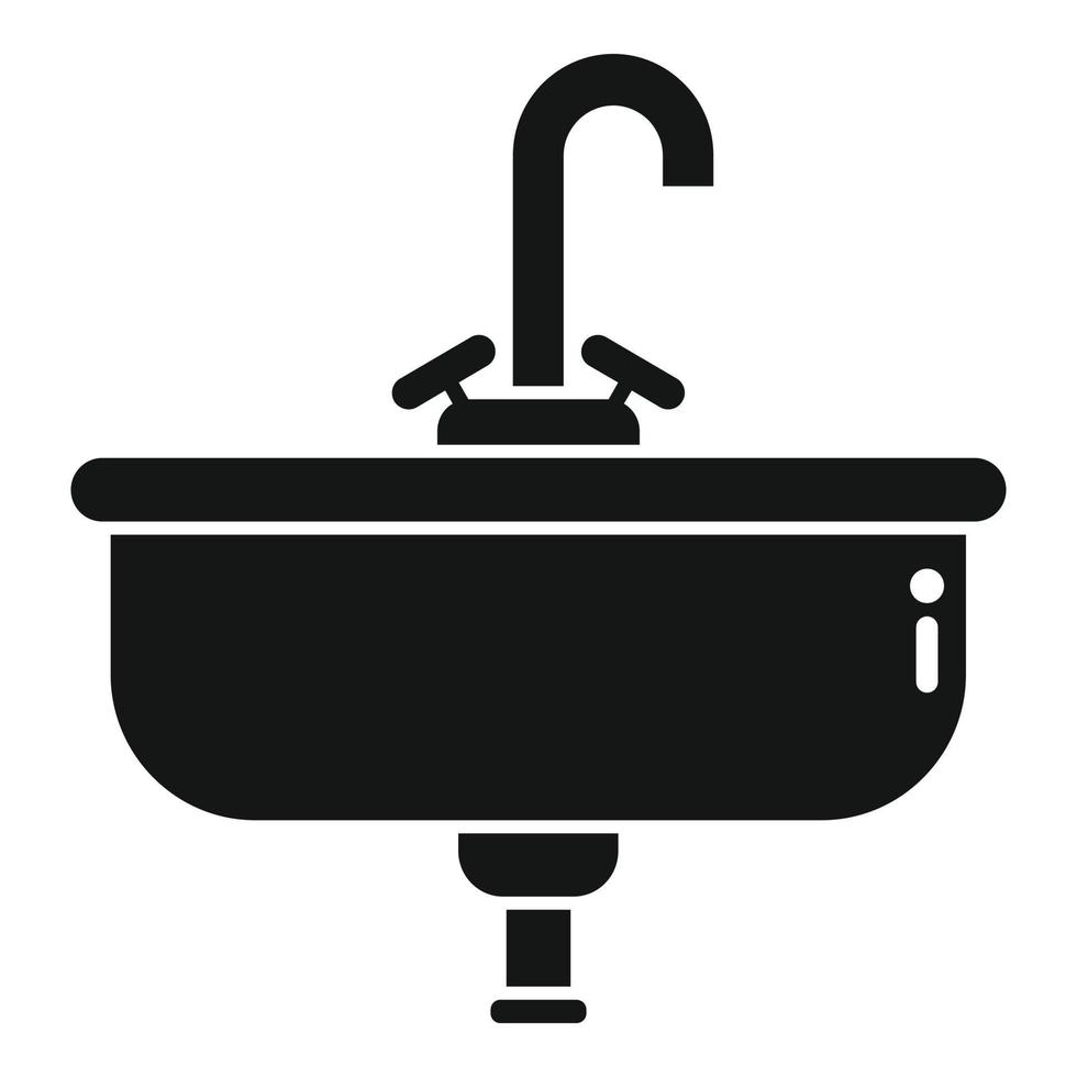 Wash basin icon simple vector. Service drain vector