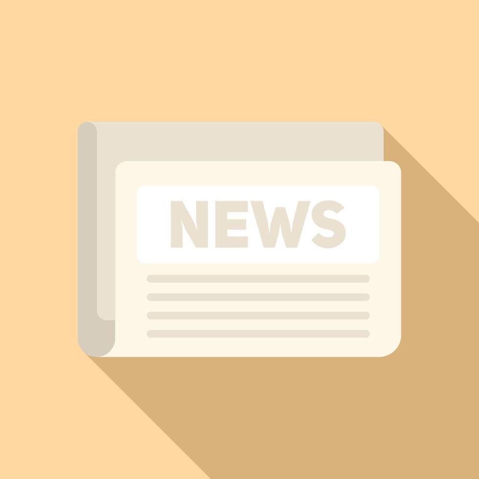 Event newspaper icon flat vector. Web page vector
