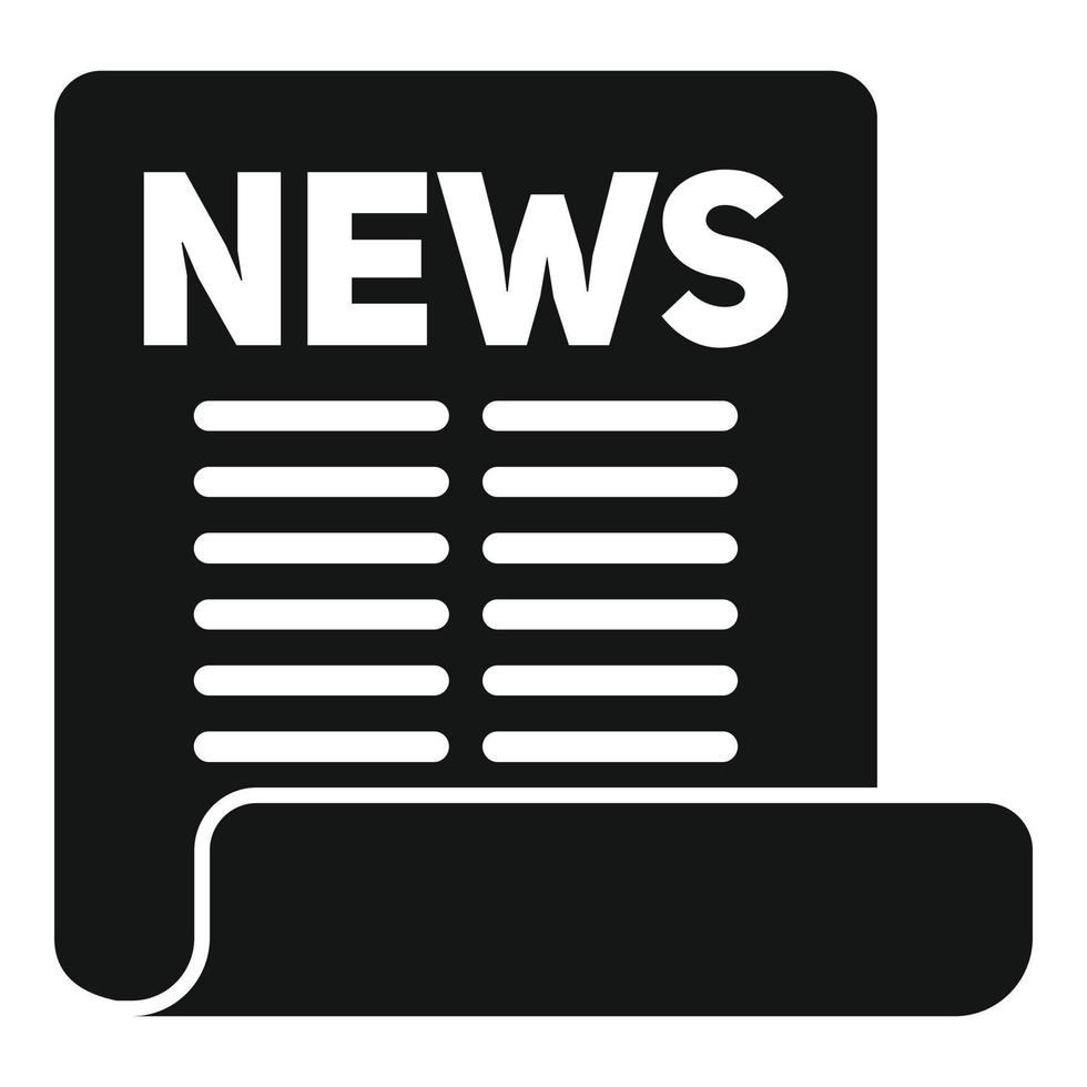 Report news paper icon simple vector. Web page vector