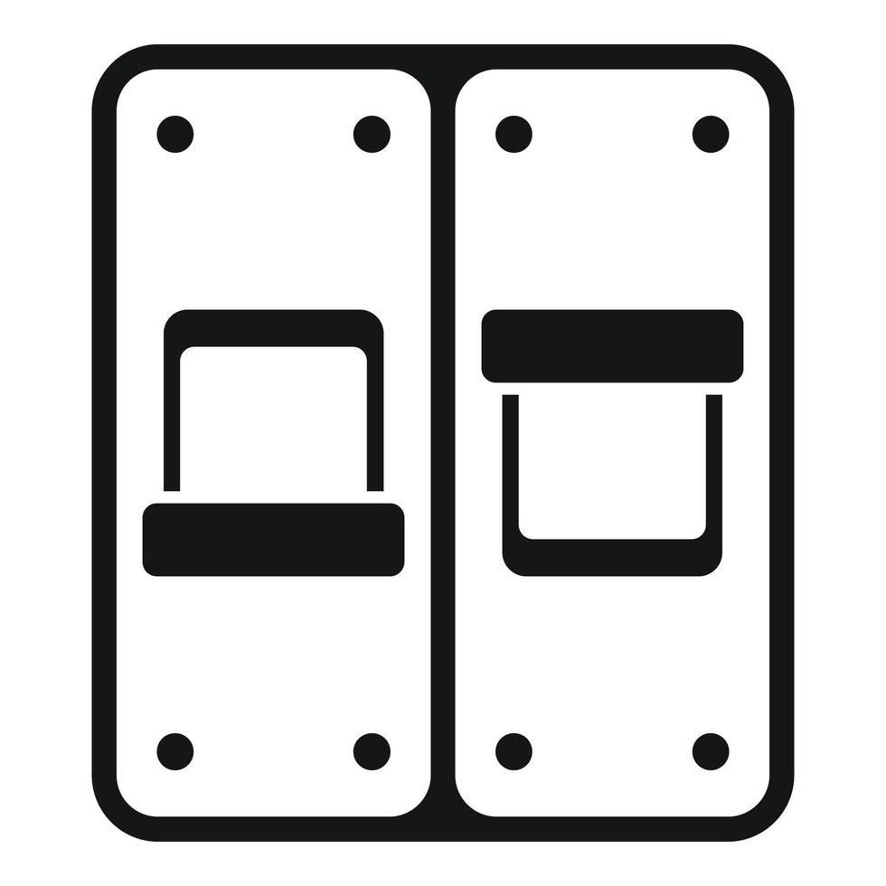 Breaker equipment icon simple vector. Circuit box vector