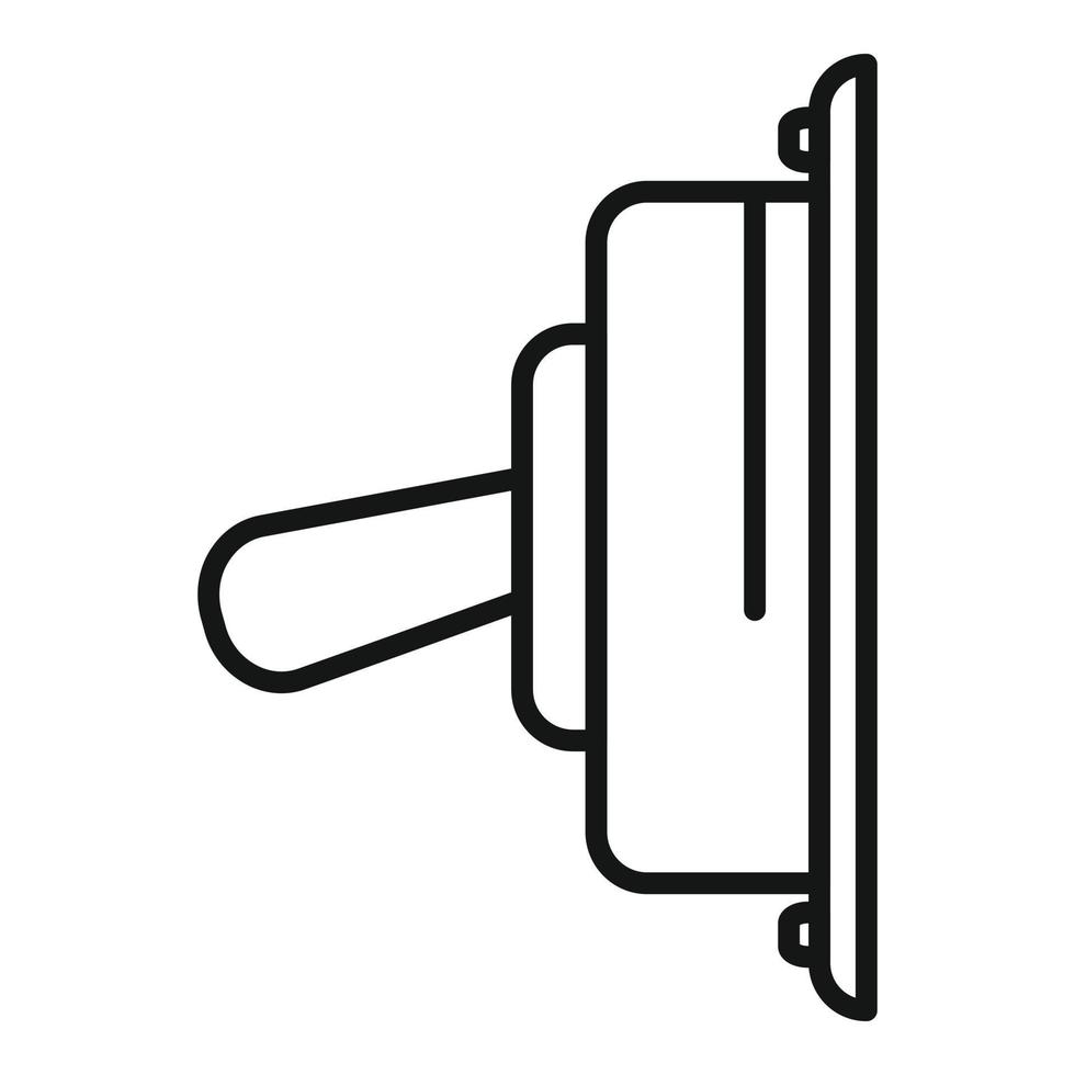 Safety breaker icon outline vector. Circuit box vector