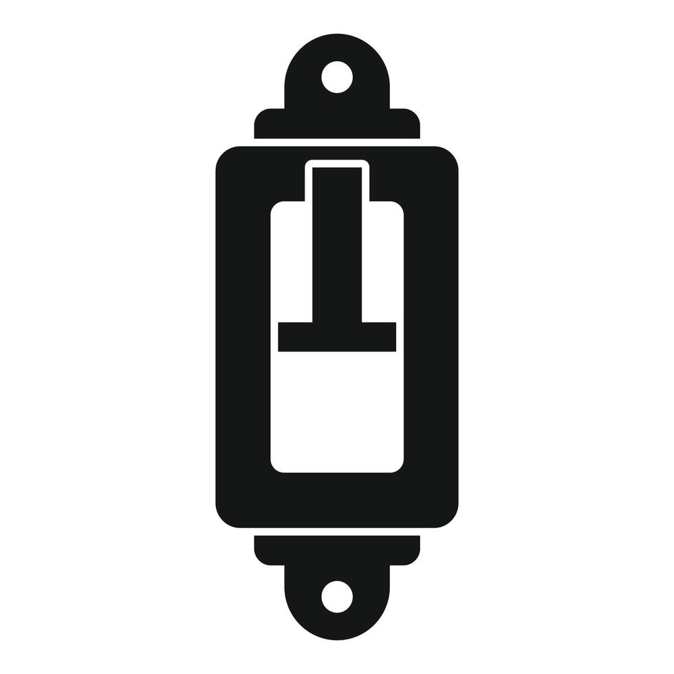 Breaker switch icon simple vector. Circuit box vector