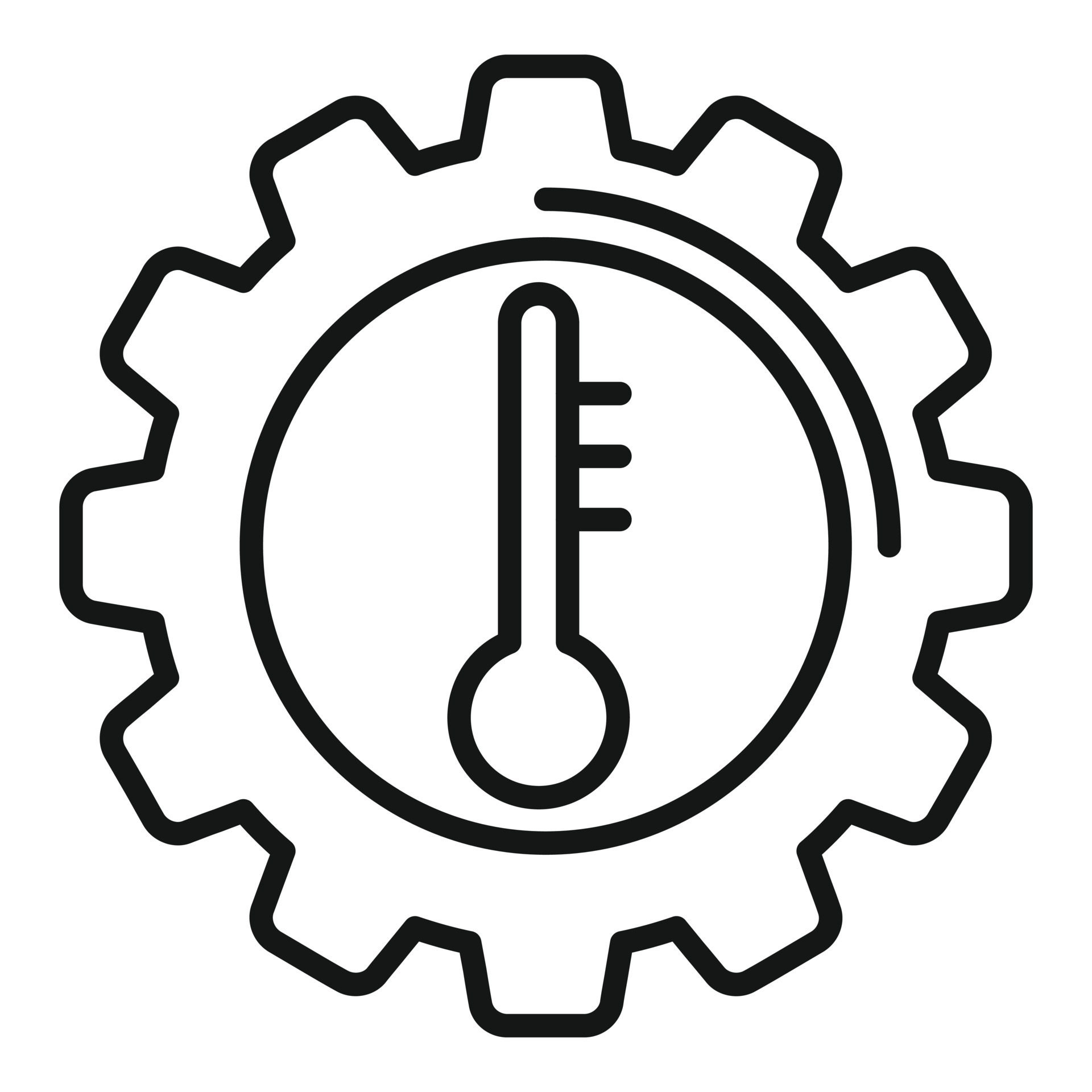 Car gear temperature icon outline vector. Auto engine 15151704 Vector