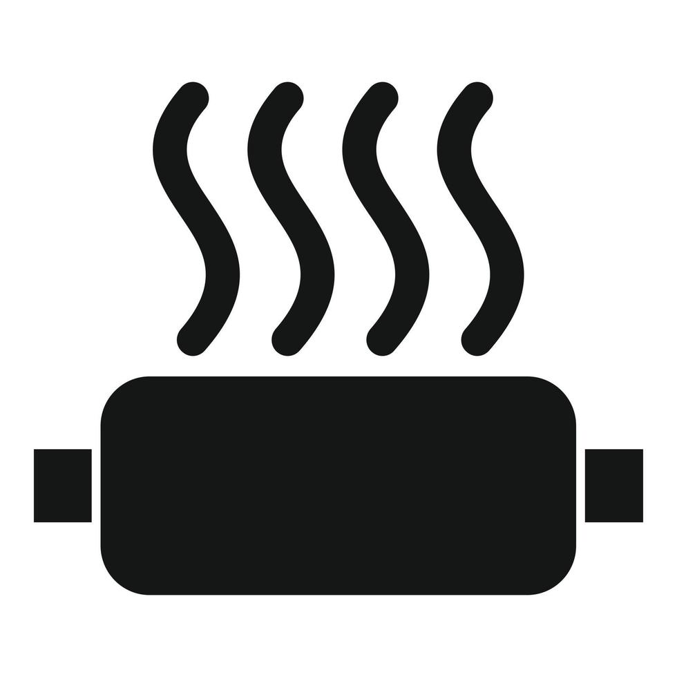 Car motor heat icon simple vector. Auto part vector
