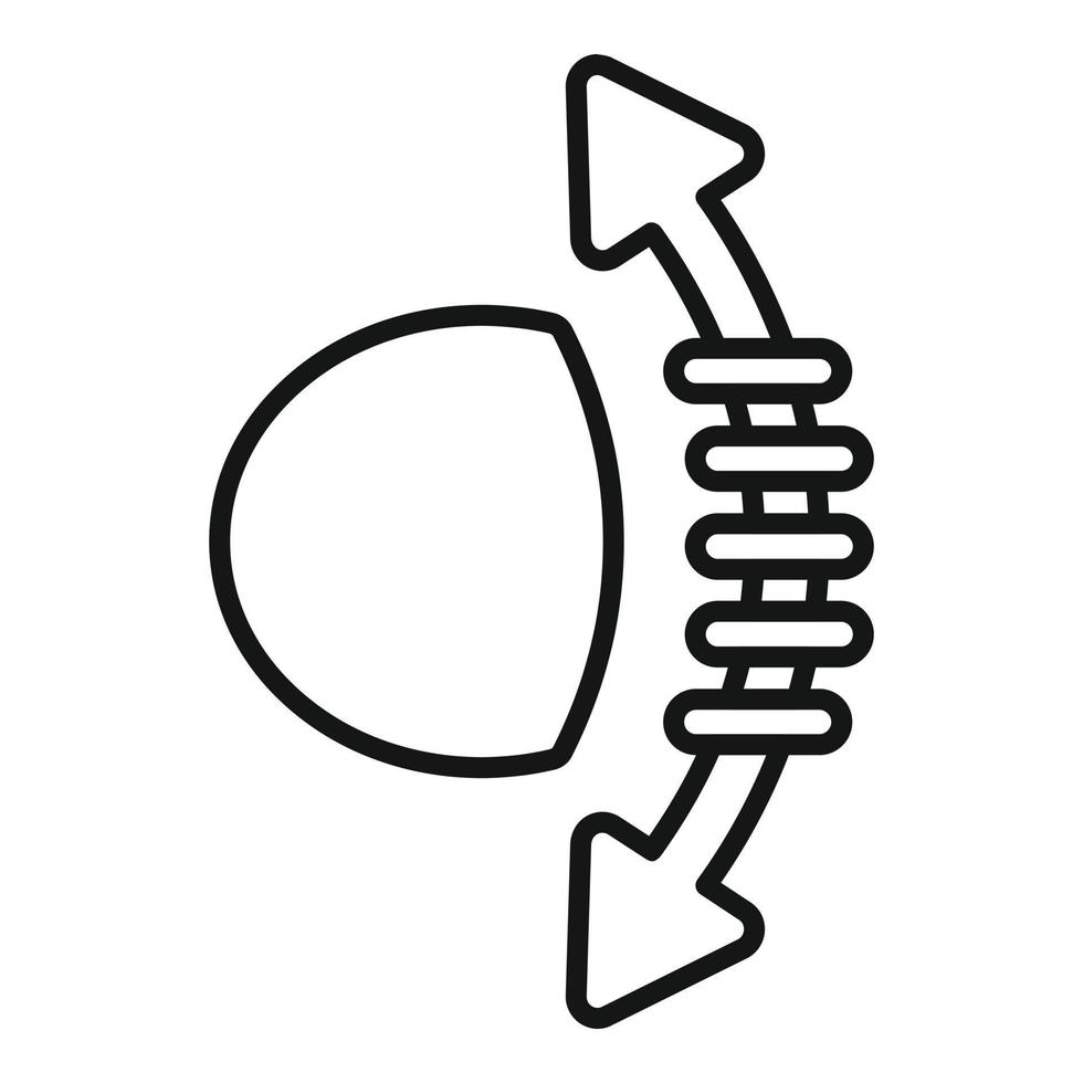 Headlight automatic icon outline vector. Car service vector