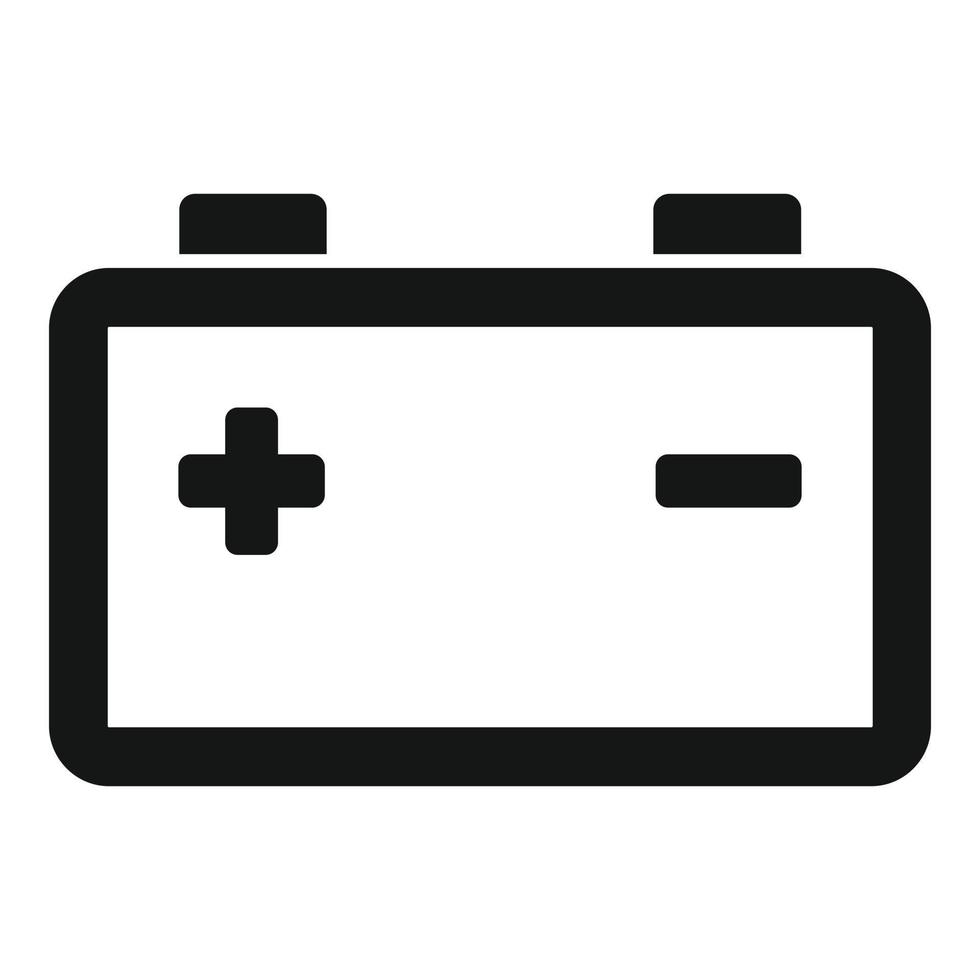 Car battery icon simple vector. Auto vehicle vector