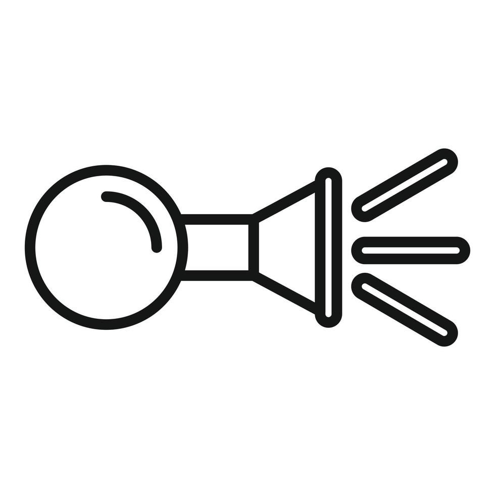 Car signal icon outline vector. Auto service vector