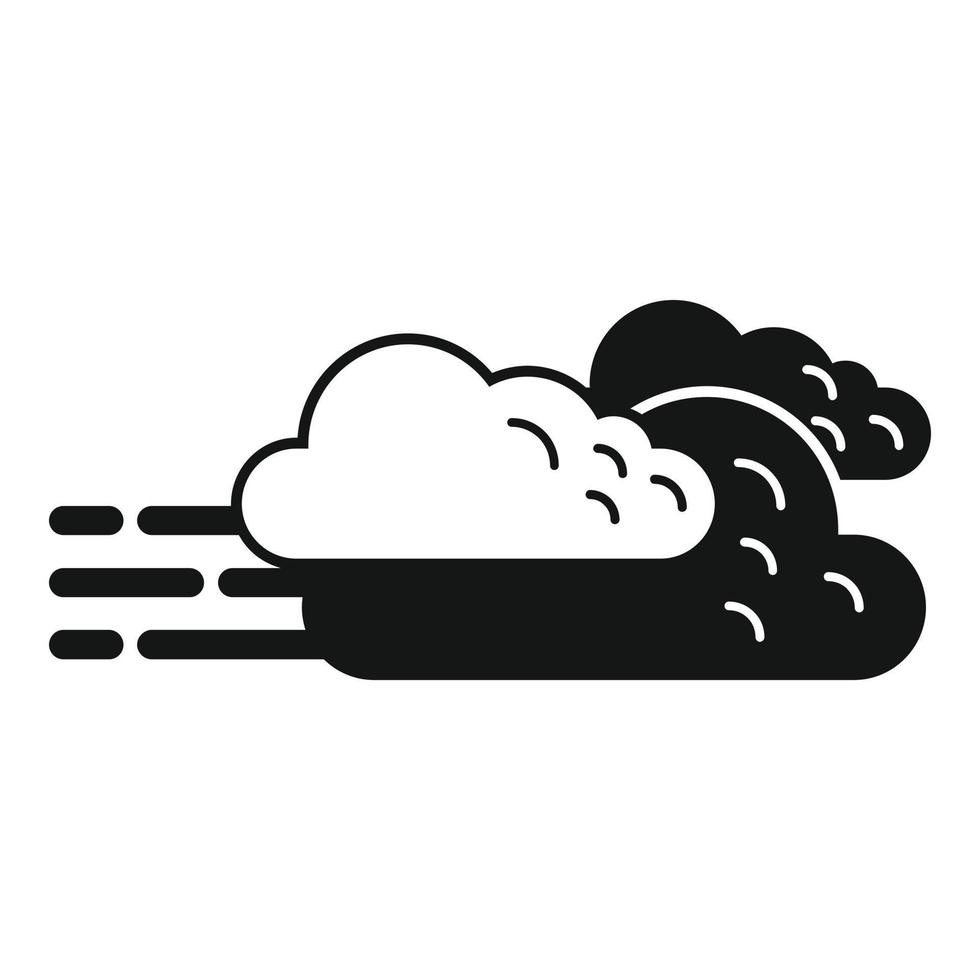 Cloudy icon simple vector. Weather cloud vector