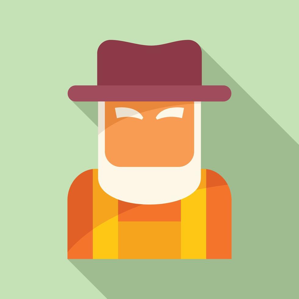 Old adult icon flat vector. Generation age vector