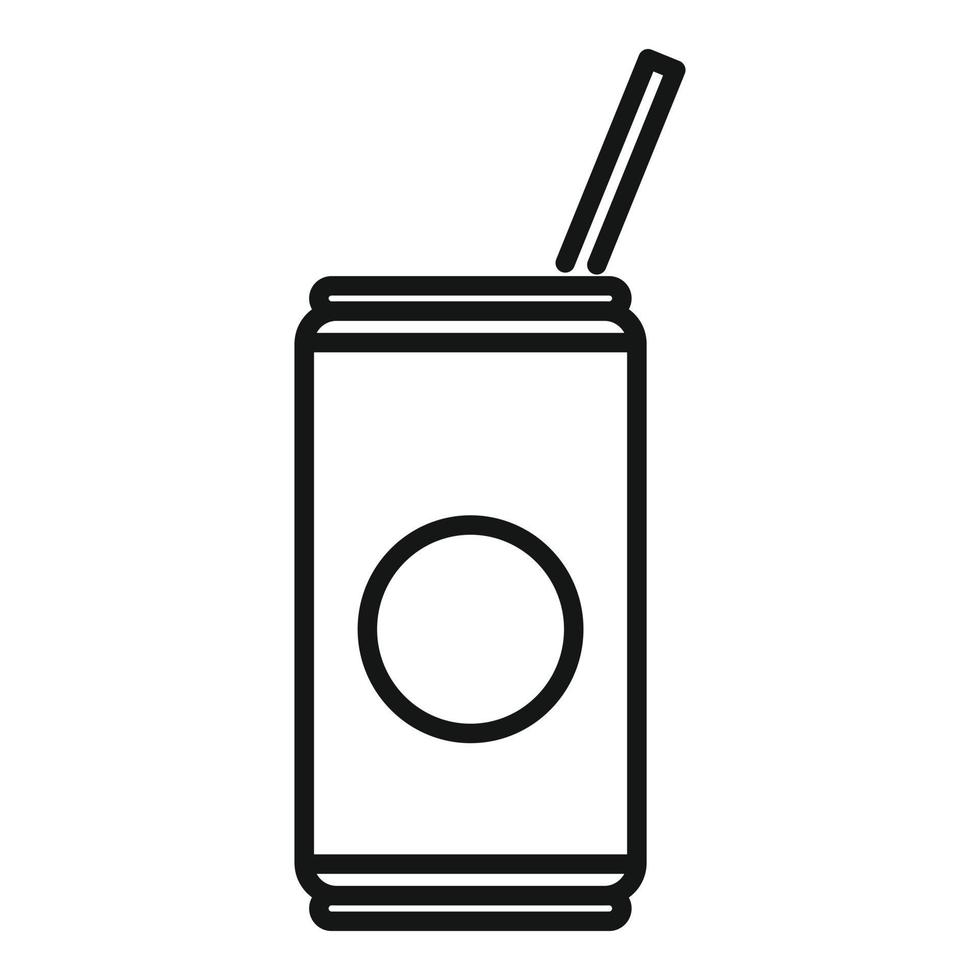 Airline soda drink icon outline vector. Food meal vector