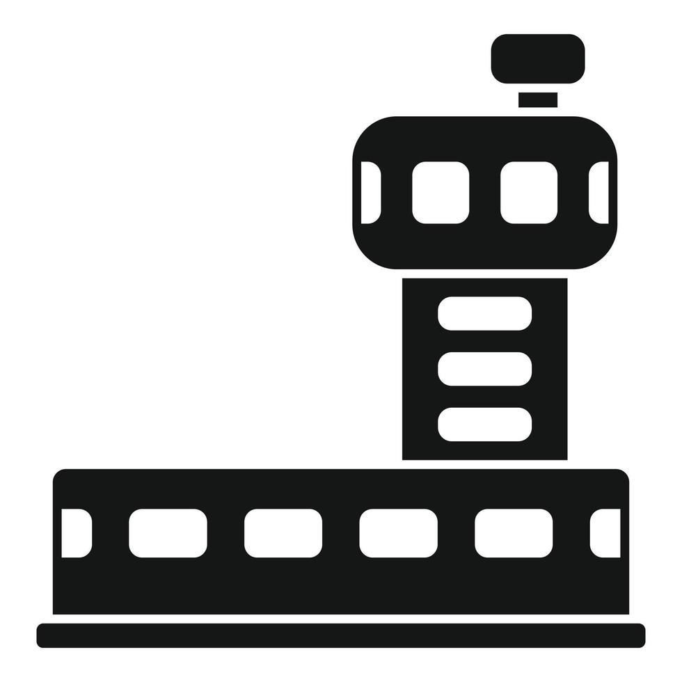 Airport tower icon simple vector. Airplane passenger vector