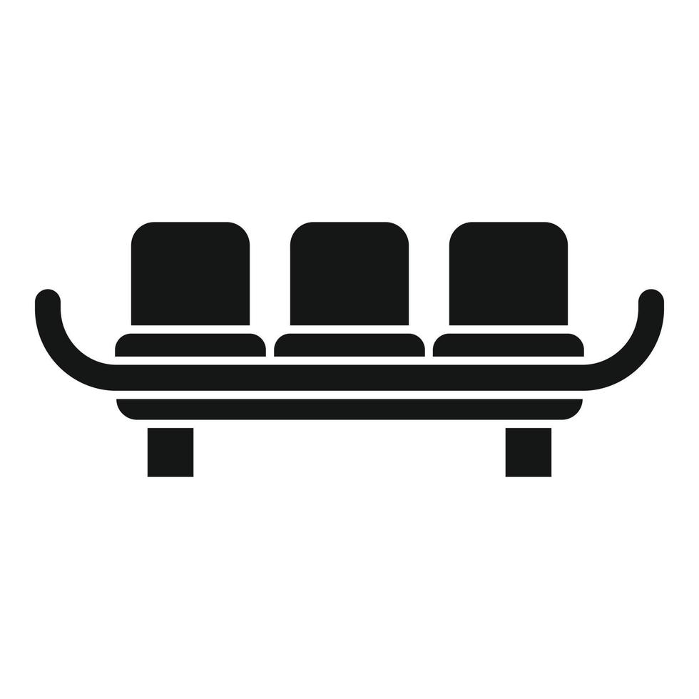 Airplane seat icon simple vector. Airline passenger vector