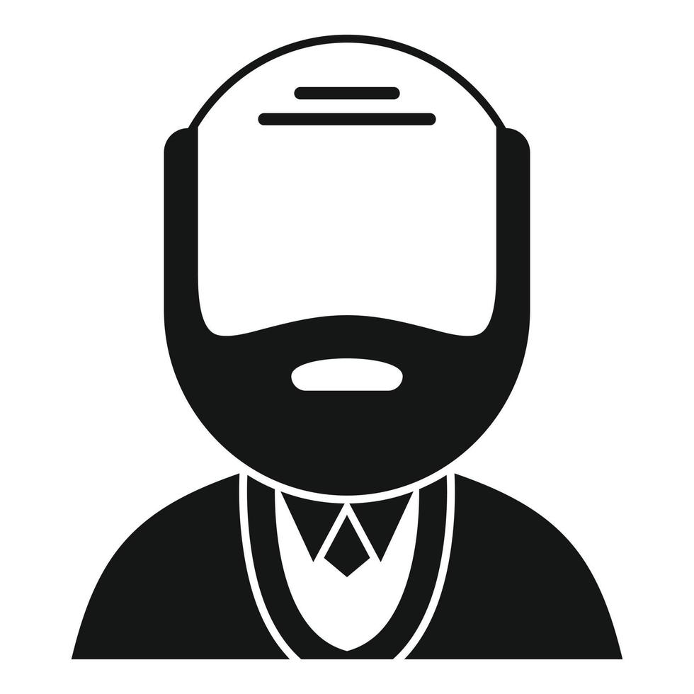 Old man icon simple vector. Adult human vector