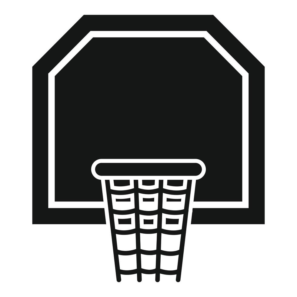 vector simple de icono de tablero de baloncesto. ejercicio deportivo