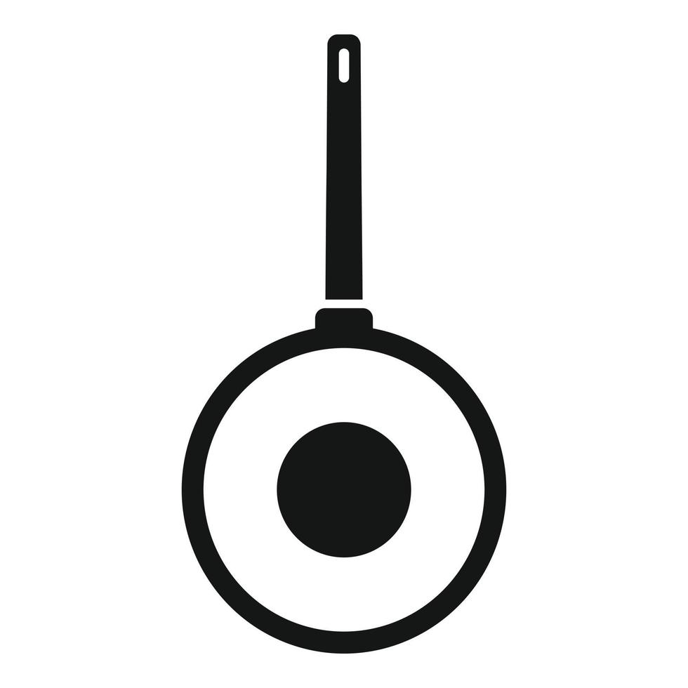 Stir wok frying pan icon simple vector. Oil stove vector