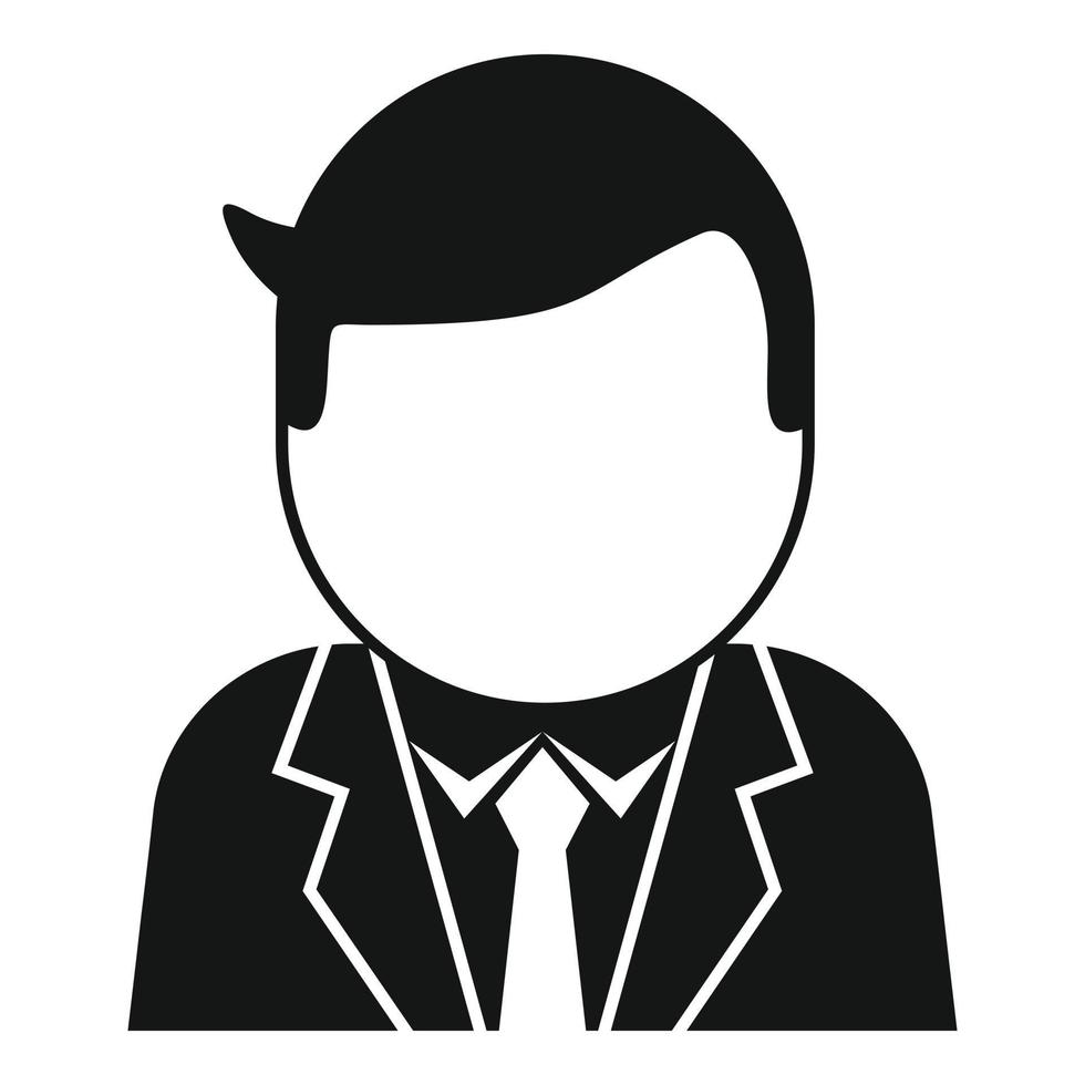 Adult manager icon simple vector. Age old vector