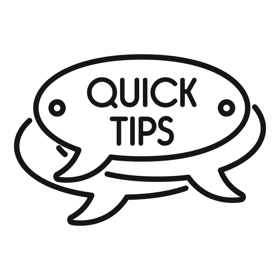 Creative tip icon outline vector. Idea advice vector