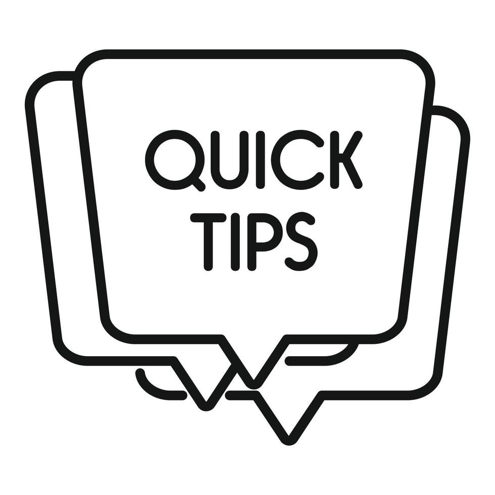 Business tip icon outline vector. Advice idea vector