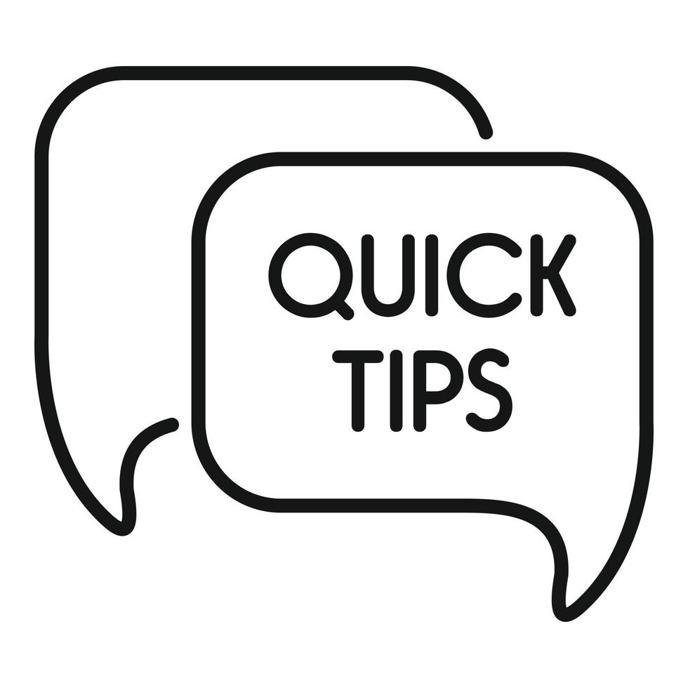 Quick trick icon outline vector. Advice idea vector