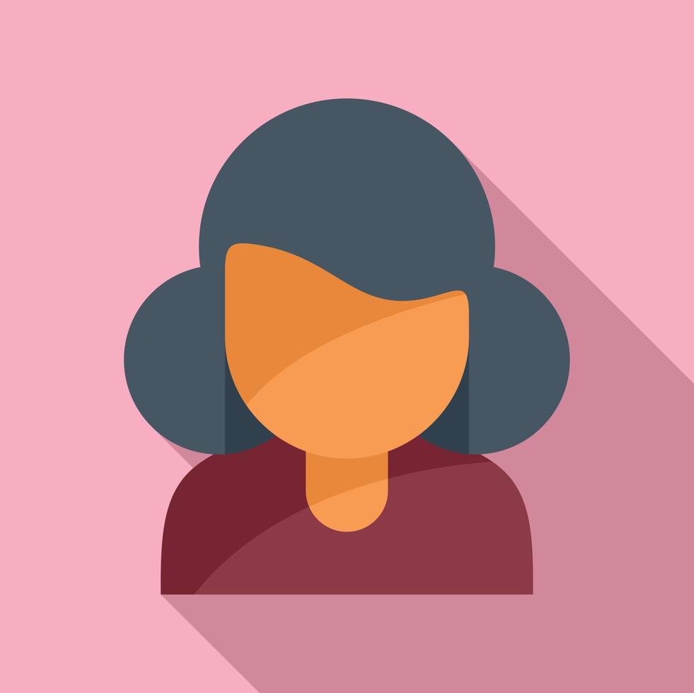 Student icon flat vector. Age old vector