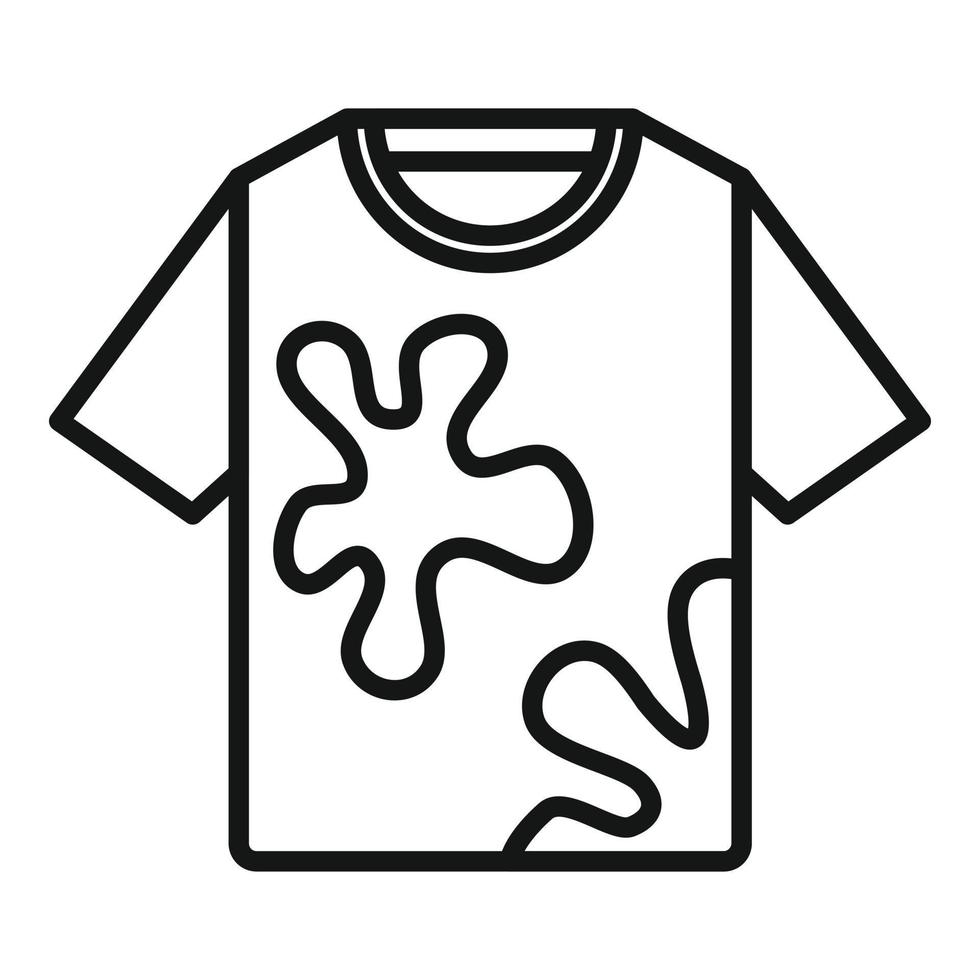 Tshirt waste icon outline vector. Trash reduce vector