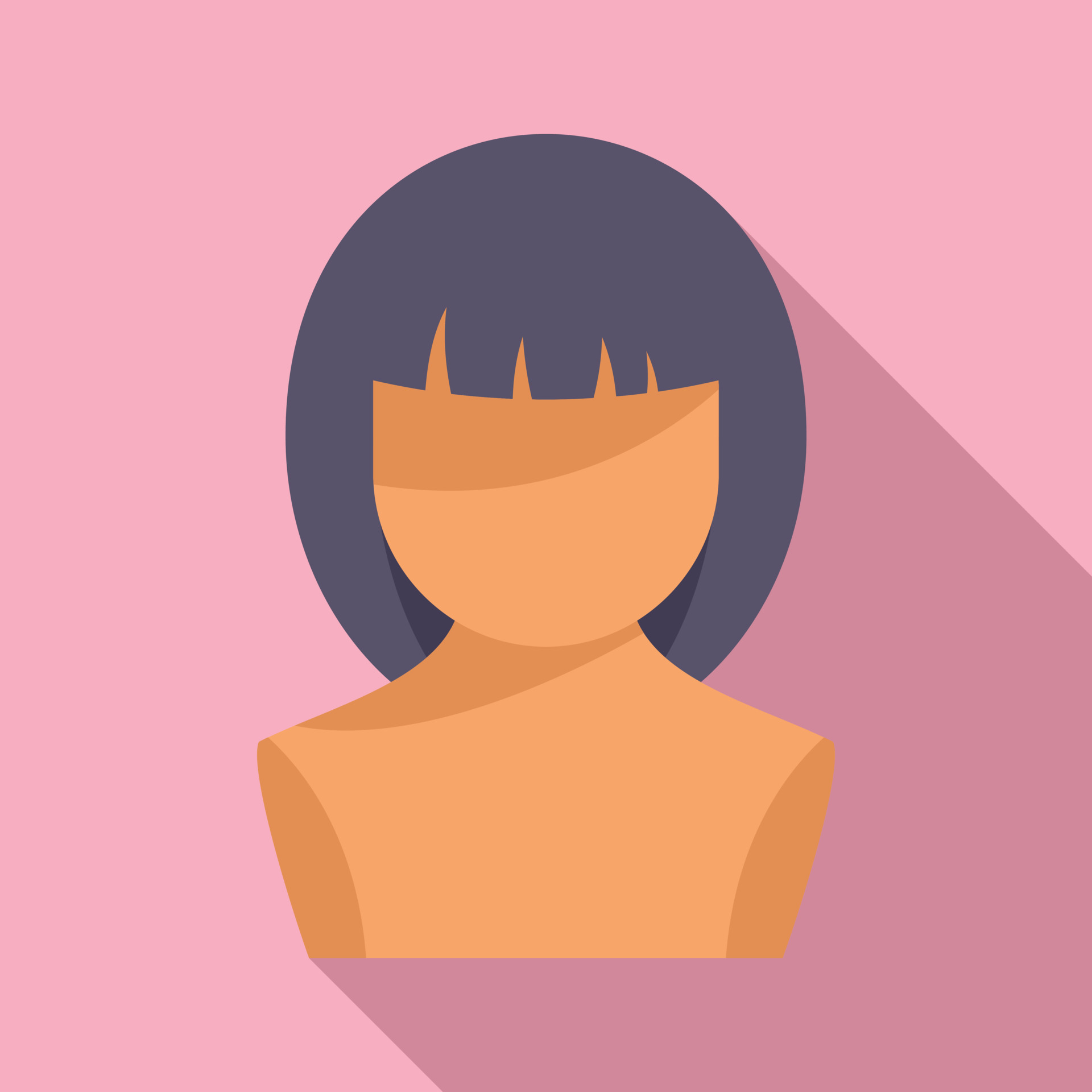 Model wig icon flat vector. Head style 15152233 Vector Art at Vecteezy Model wig icon flat vector. Head style 15152233 Vector Art at Vecteezy