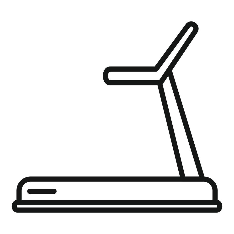 Treadmill icon outline vector. Diet food vector