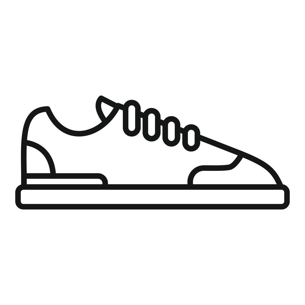 Sport shoes icon outline vector. Fit body vector