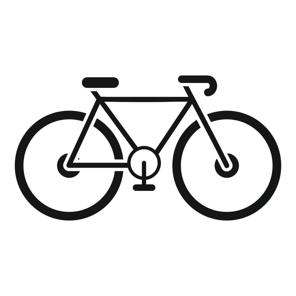 Bike icon simple vector. Fit slim vector