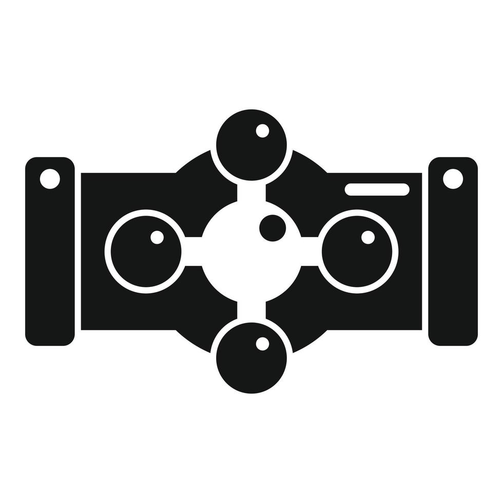 Pipe valve icon simple vector. Water tube vector