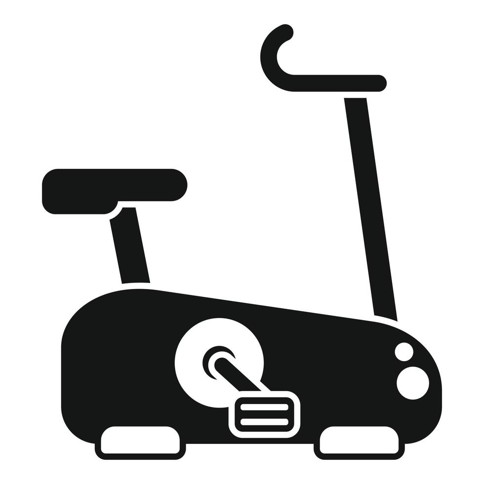 Exercise bike icon simple vector. Healthy sport vector