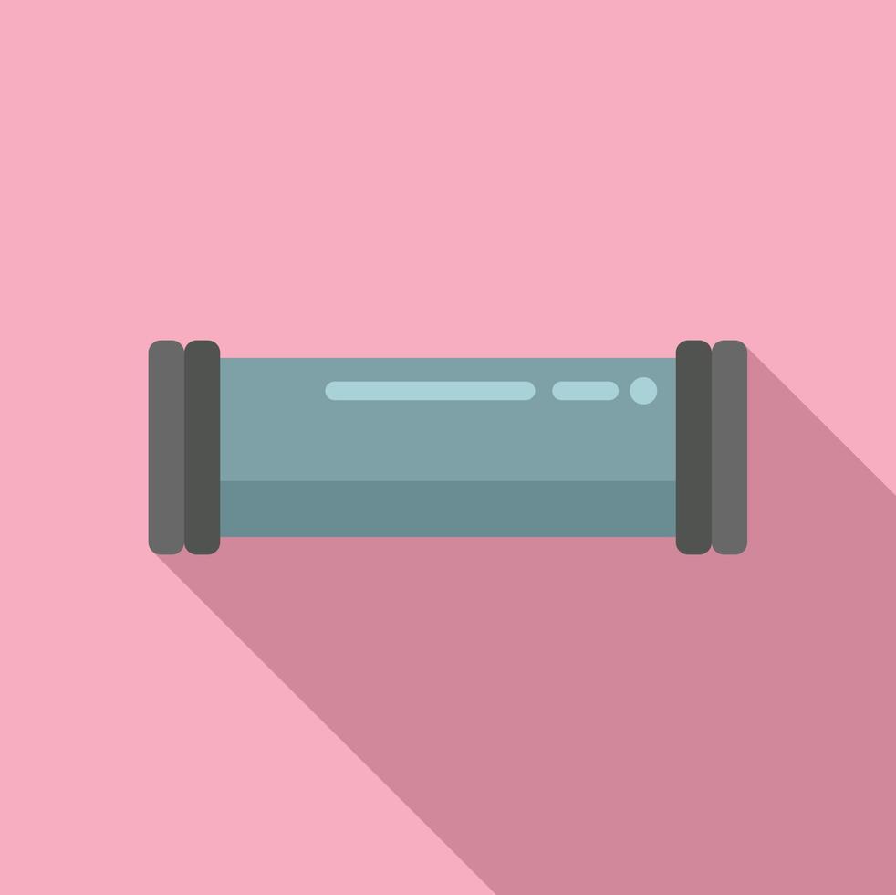 Pipe connector icon flat vector. Drain system vector